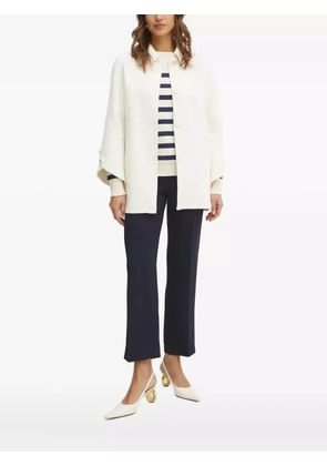 LUISA SPAGNOLI embroidered striped sweatshirt - White