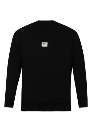 YES LONDON logo-patch crew-neck sweatshirt - Black