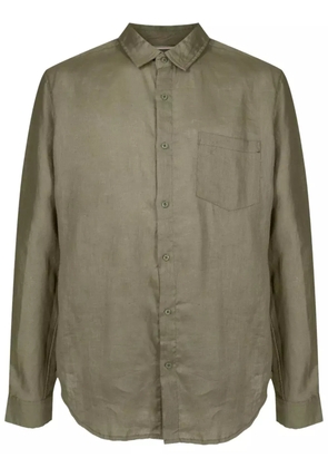 Osklen long-sleeved linen shirt - Green