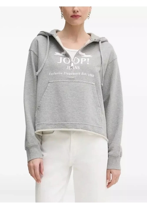 Joop! logo-print hoodie - Grey