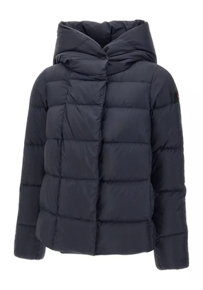 Peuterey wraparound-hood quilted jacket - Blue