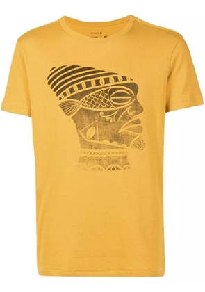 Osklen graphic-print cotton-hemp T-shirt - Yellow