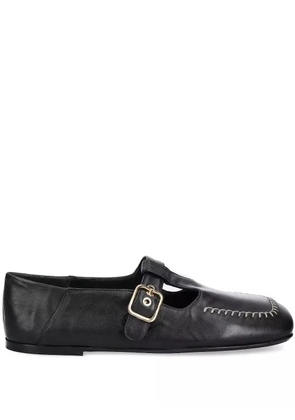 AGL Cercamic buckle-detail stitched shoes - Black
