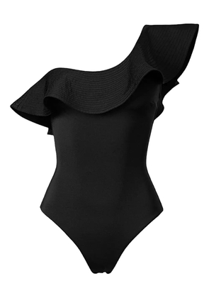 SOFIA ERHAN ruffle one-shoulder swimsuit - Black