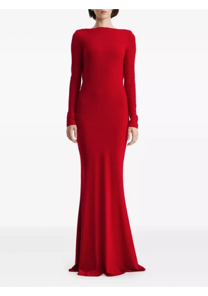 2310 STUDIO cowl-back gown - Red