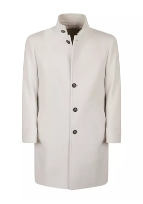 Eleventy high-neck coat - Grey