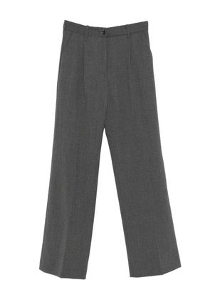 Nine In The Morning pleated straight trousers - Grey