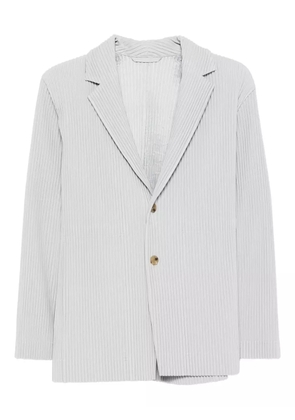 Homme Plissé Issey Miyake pleated button blazer - Grey