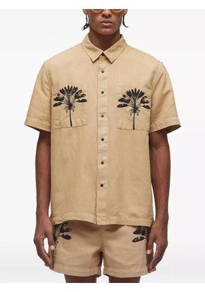 Osklen palm tree-print shirt - Neutrals