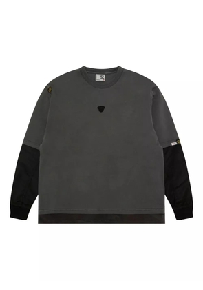 AAPE BY *A BATHING APE® contrast-panel long-sleeve T-shirt - Black