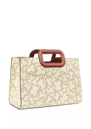 TOUS medium Amaya Kaos bear-pattern handbag - Neutrals