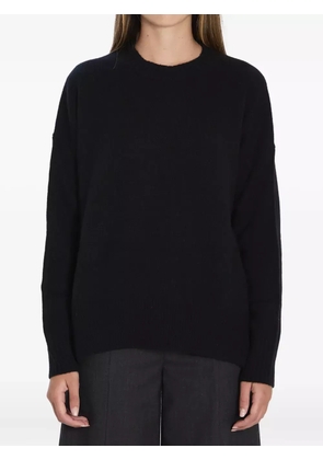Allude ribbed crew-neck cashmere sweater - Black