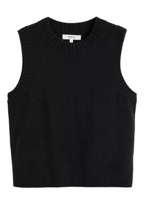 Chinti & Parker crew-neck ribbed vest - Black