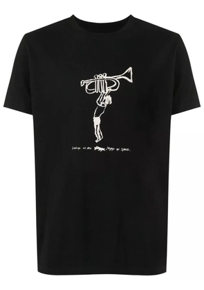 Osklen sketch-style print T-shirt - Black