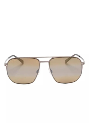 Maui Jim Shark’s Cove pilot-frame sunglasses - Silver