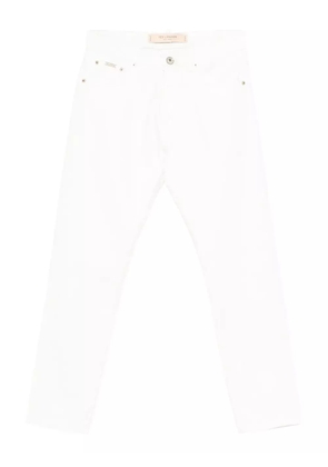 YES LONDON button-fly jeans - White