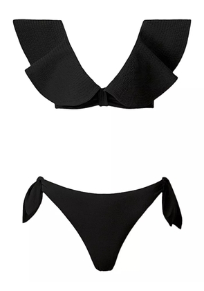 SOFIA ERHAN Marina ruffle-detail bikini - Black
