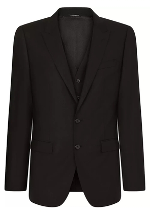 Dolce & Gabbana Martini-fit wool-silk tuxedo suit - Black