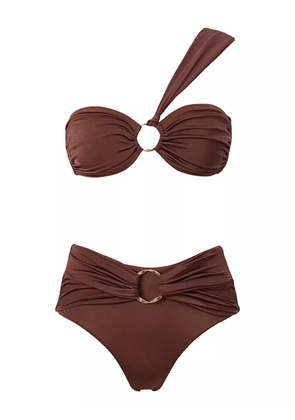 SOFIA ERHAN Hera ring-detail bikini - Brown