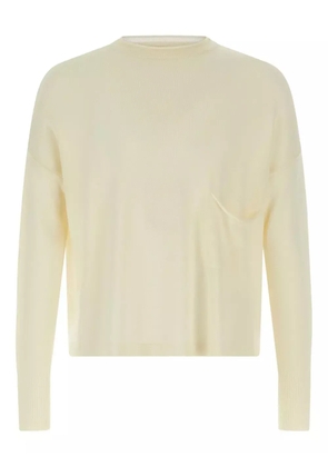 Ma'ry'ya pocket round-neck sweater - Neutrals