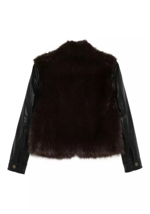 TWINSET panelled-design long-sleeve jacket - Black