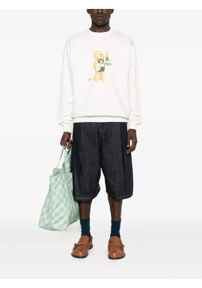 Drôle De Monsieur cotton sweatshirt - Neutrals