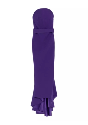 Solace London The Citra strapless maxi dress - Purple