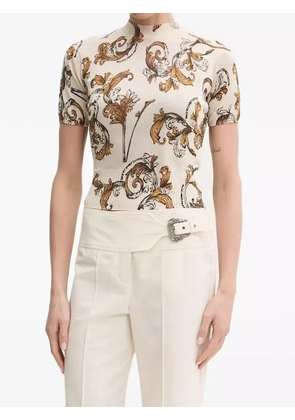 Versace Jeans Couture print knit t-shirt - Neutrals