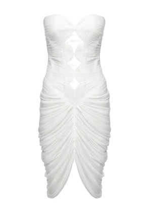 Ana Radu off-the-shoulder draped dress - White