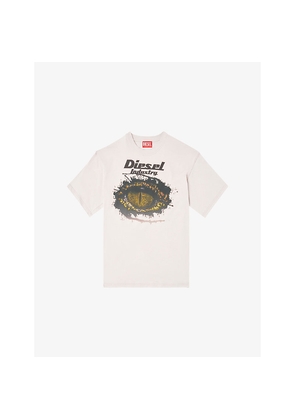 Mens Diesel T-Boxt-T25 Graphic-Print Cotton-Jersey T-Shirt