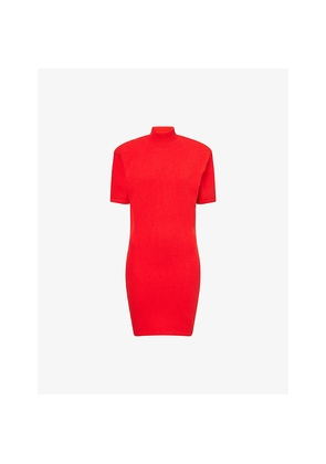 Womens Jacquemus La Robe Maille High-Neck Wool Mini Dress