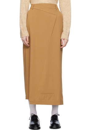 Cordera Beige Tailoring Midi Skirt