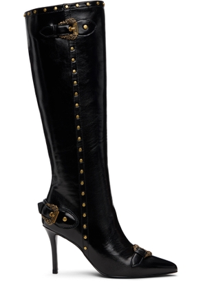 Versace Jeans Couture Black Couture1 Scarlett Knee-High Tall Boots