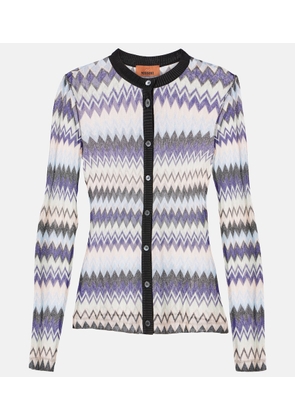 Missoni Zigzag metallic knit cardigan