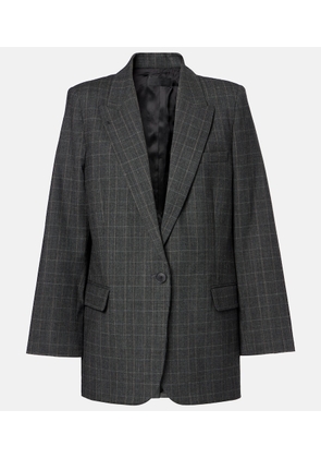Nili Lotan Diane checked wool-blend blazer