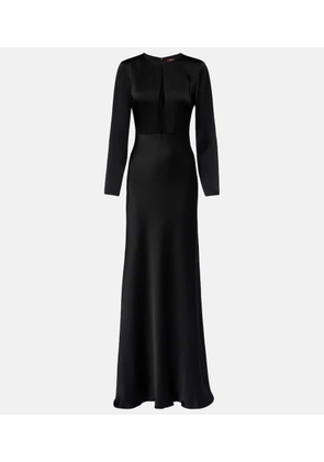 Max Mara Bird satin maxi dress