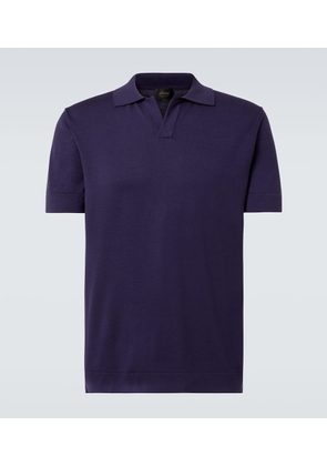 Brioni Cotton and silk polo shirt