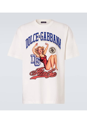 Dolce&Gabbana Printed cotton jersey T-shirt