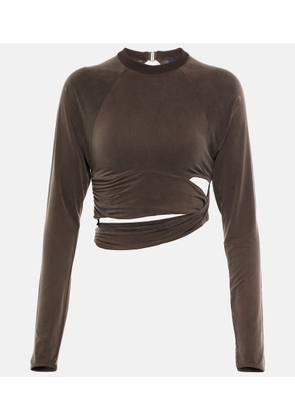 Jacquemus Le T-shirt Espelho cutout crop top
