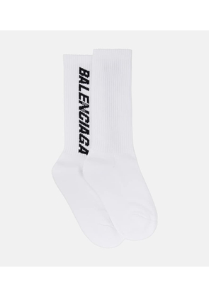 Balenciaga Logo cotton-blend socks
