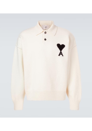 Ami Paris Ami de Cour virgin wool polo sweater