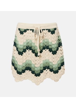 The Upside Tidal Hali cotton crochet miniskirt