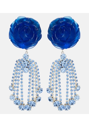 Magda Butrym Embellished floral drop earrings