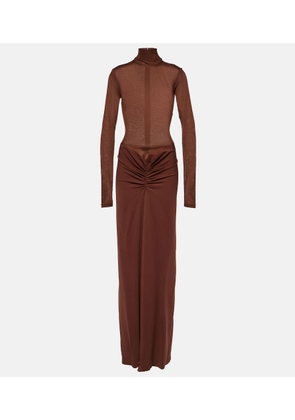 Christopher Esber Fusion gathered maxi dress