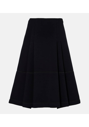 Marni Tiered cotton-blend midi skirt