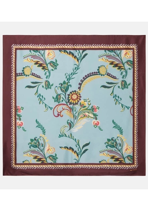 Etro Printed silk scarf