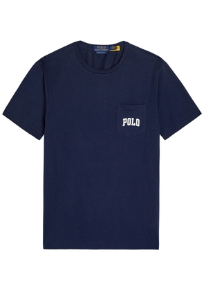 Polo Ralph Lauren Bear-print Cotton T-shirt - Navy - M