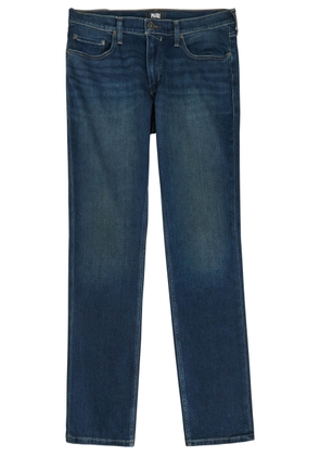 Paige Federal Slim Straight-leg Jeans - Dark Blue - 28 (W28 / XS)