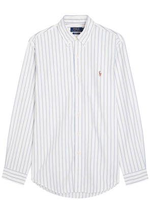 Polo Ralph Lauren Oxford Striped Cotton Shirt - White And Blue - XL