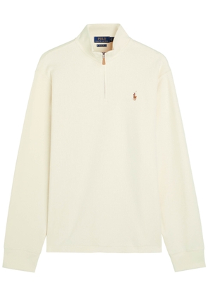 Polo Ralph Lauren Half-zip Cotton-knit Sweatshirt - Ecru - XL
